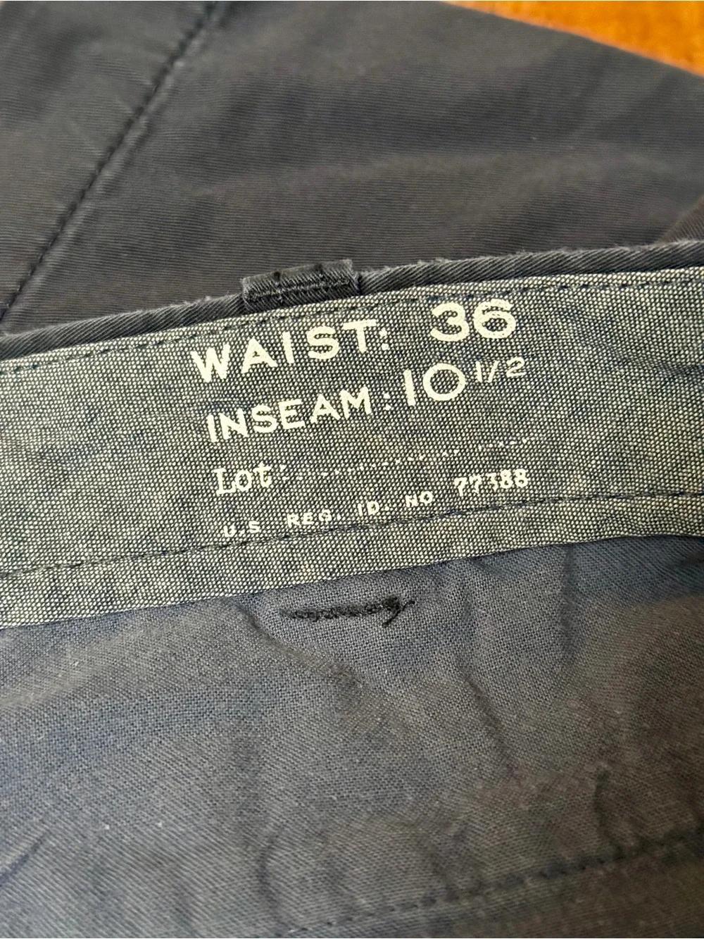 J. Crew Men’s Flat Front Black Cotton Shorts